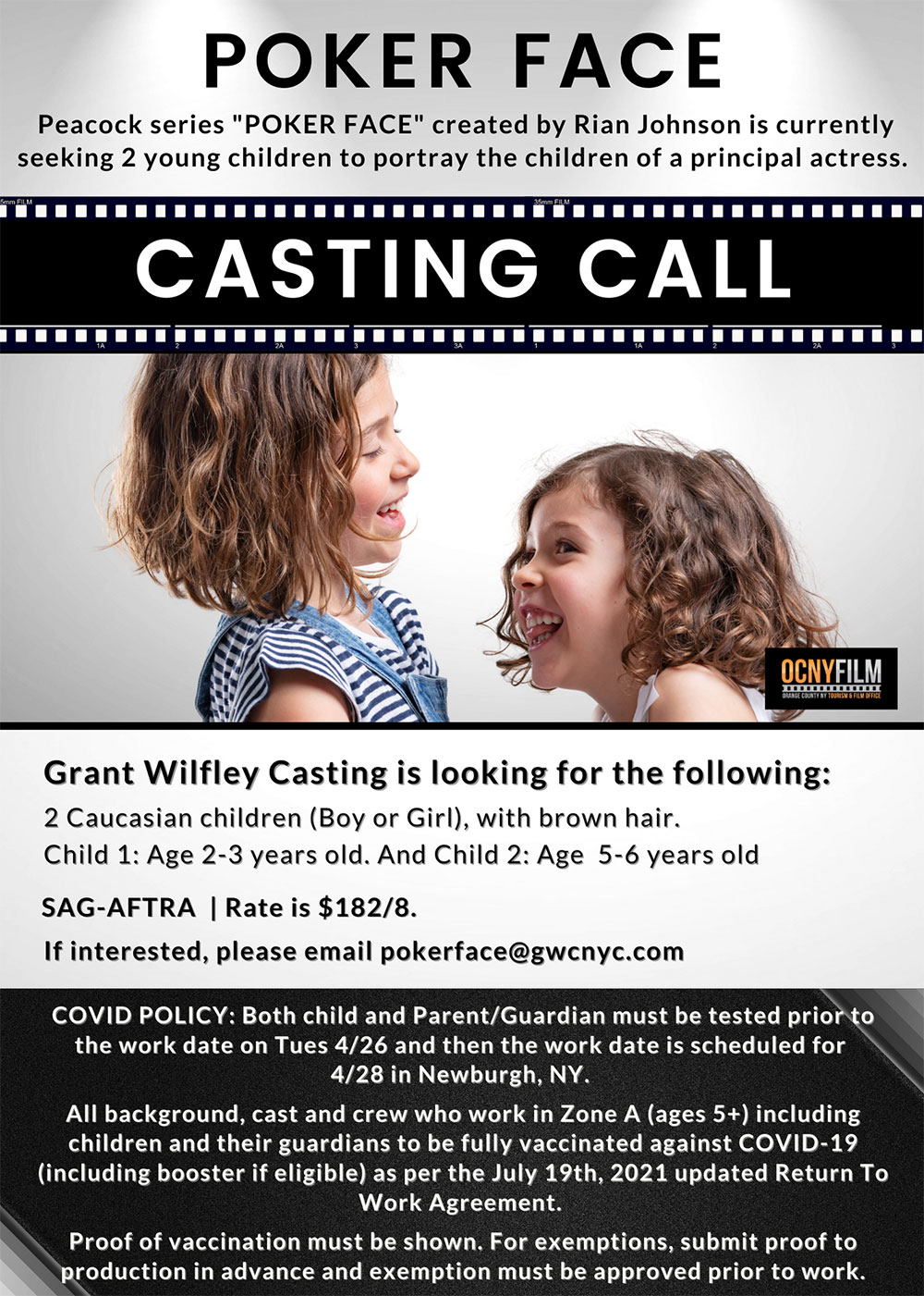 Casting Call For Peacock’s New Series “POKER FACE”.